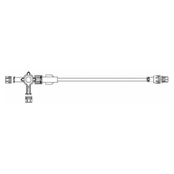 4-Way Stopcock Extension Set 32" Rotating Male Luer 50/Ca