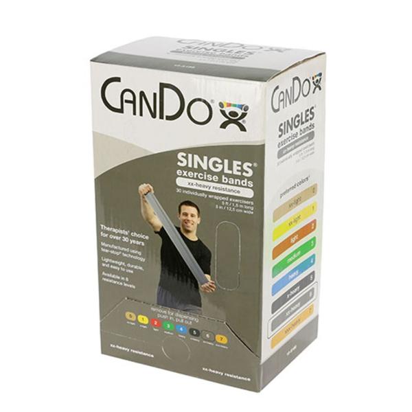 CanDo Exercise Band 5'x5" Silver 2X-Heavy