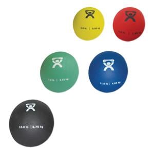 CanDo Medicine Ball Rubber Yellow/Red/Green/Blue/Black Soft 2-15lb