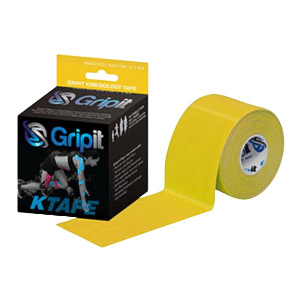 Strapit Kinesiology Tape Cotton/Lycra/Spandex 2"x5.5yd Yellow Ea