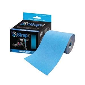 Strapit Kinesiology Tape Cotton/Lycra/Spandex 4"x5.5yd Blue Ea