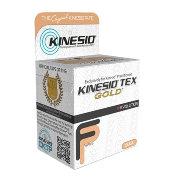 Kinesio Tex Gold FP Kinesiology Tape Cotton 2"x5.5yd Beige Ea