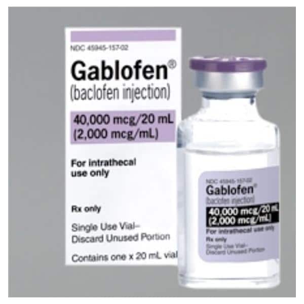 Gablofen Injection 2,000mcg/mL SDV 20mL Each