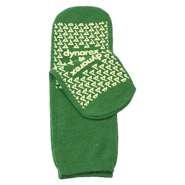 Slipper Socks Polyester / Spandex Green Medium Disposable 48/Ca