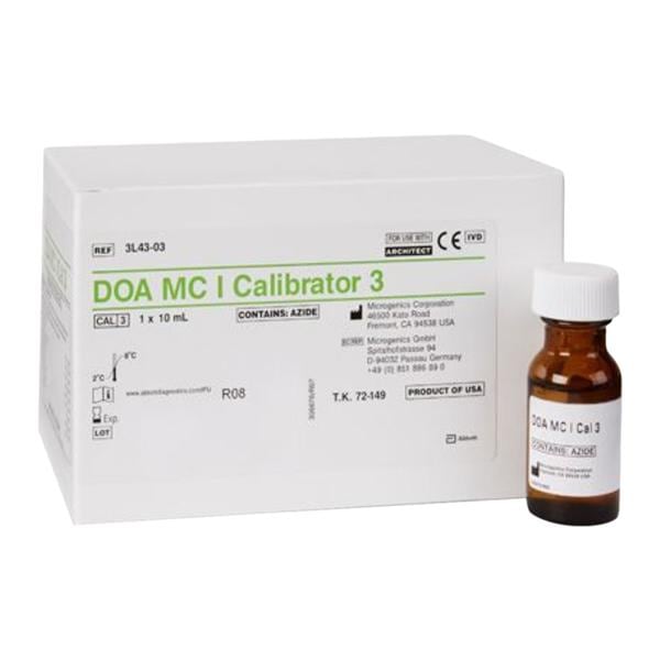 DOA: Drugs of Abuse Multiconstituent Calibrator 3 Ea