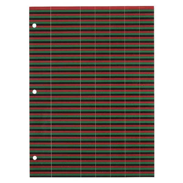 Identification Tape Black/Kelly Green Stripe 11" Ea