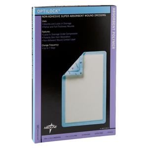 Optilock Polymer Dressing 8x12" Non-Adhesive Super Absorbent