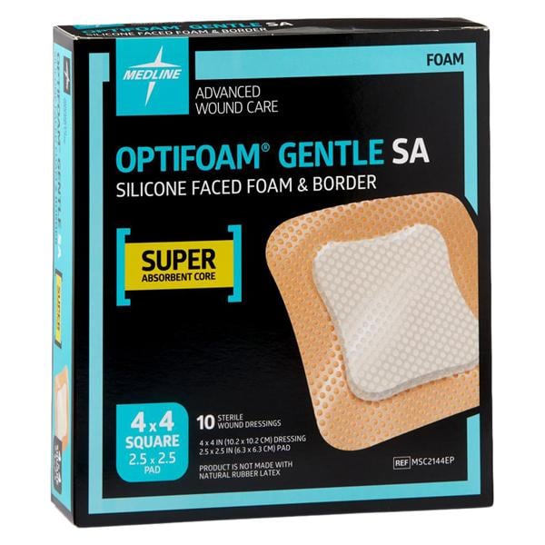 Optifoam Gentle Silicone Foam Dressing 4x4"