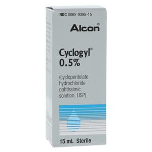 Cyclogyl HCl Ophthalmic Solution 0.5% Bottle 15mL Each