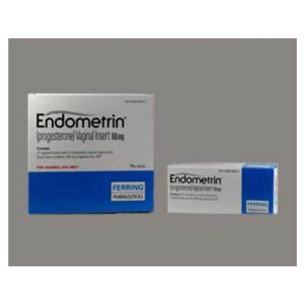 Endometrin Vaginal Insert 100mg Carton 21/Package