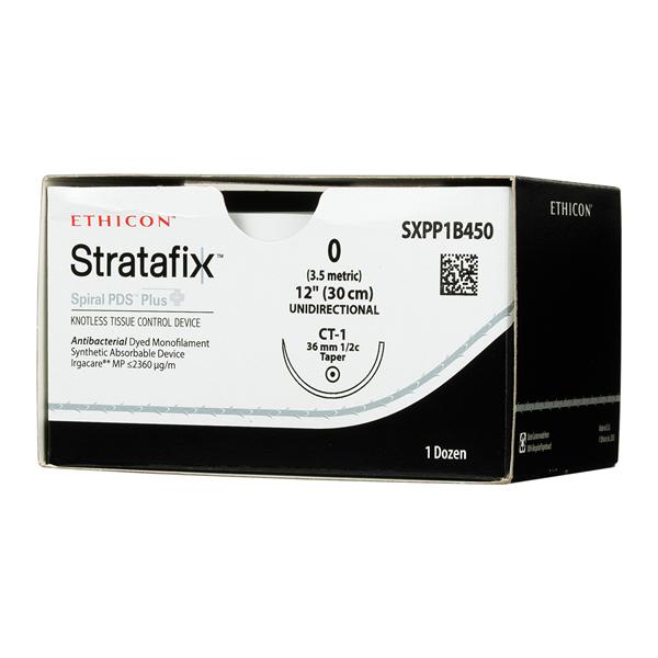 Stratafix Spiral PDS Plus Suture 0 12" PDO/Triclsn Mnflmnt CT1 Vio 12/Bx