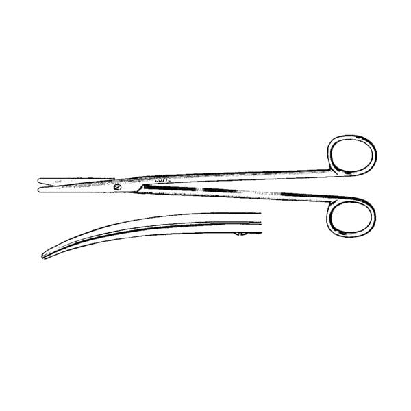 Metzenbaum Scissor Curved 7" Ea