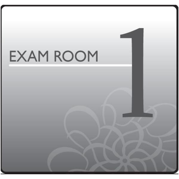 Exam Room Sign Wall Mount Plastic With Hook & Loop Strips Ea