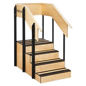 Can-Do Exercise Staircase Steel/Hardwood
