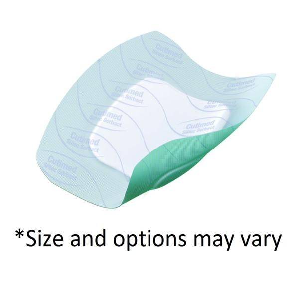 Cutimed Siltec Sorbact Silicone Foam Wound Dressing 6x6" Sterile White Hi Abs