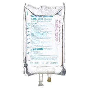 Heparin Sodium in 0.9% Sodium Chloride Injection 2U/mL Bag 500mL...
