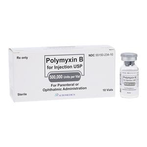 Polymyxin-B Injection 500,000U/vl Powder Vial 10/Package