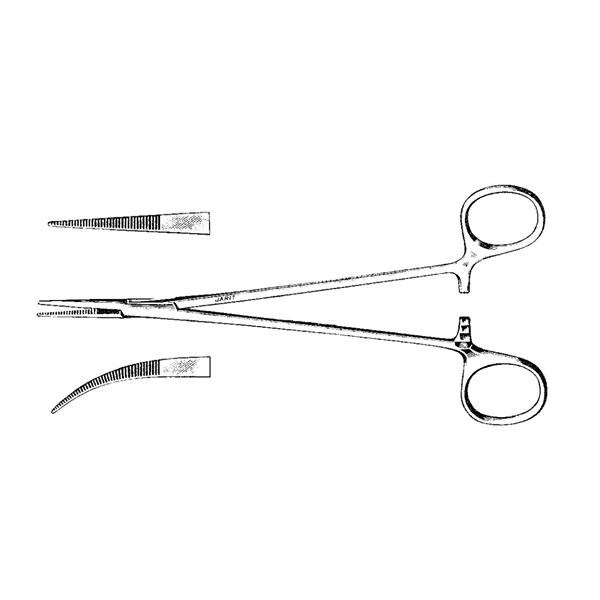 Mosquito Forceps Curved 7-1/8" Ea