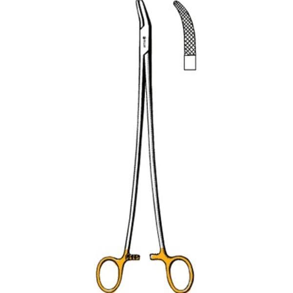 Heaney Needle Holder Cross Serrated 8-1/4" SS/Tungsten Carbide Ea