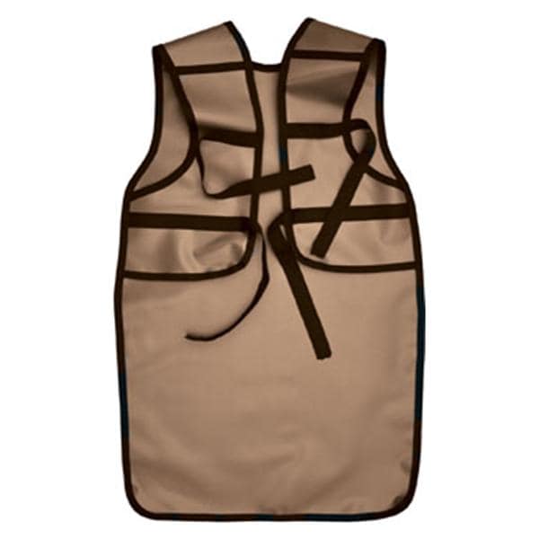 Lead X-Ray Apron Coat Adult Beige Without Collar Ea