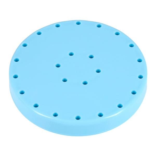 Bur Block Magnetic Plastic 24 Hole Teal Ea