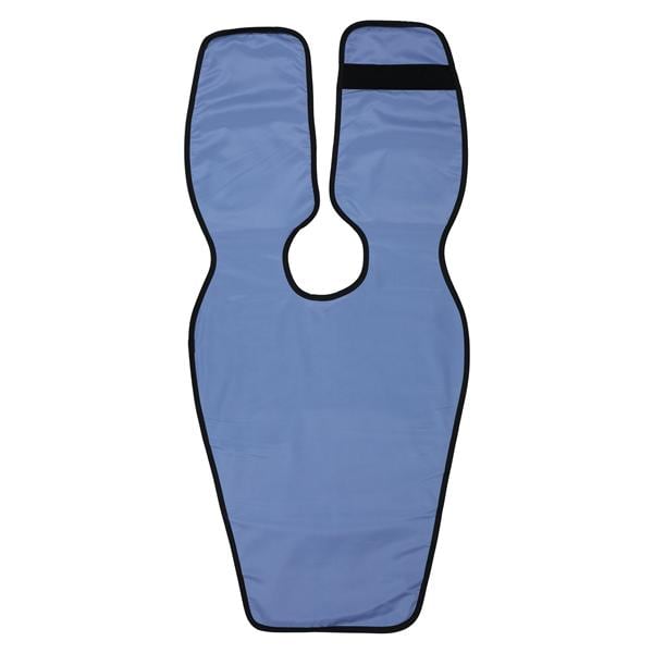 Lead X-Ray Apron Panoramic Poncho Adult Blue Without Collar Ea