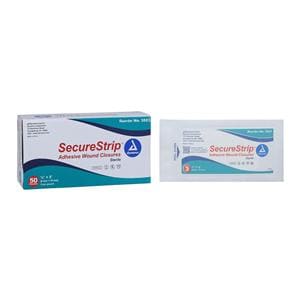 Secure Strip Wound Closure Strip Non-Woven 1/4x3" Porous White 50/Bx