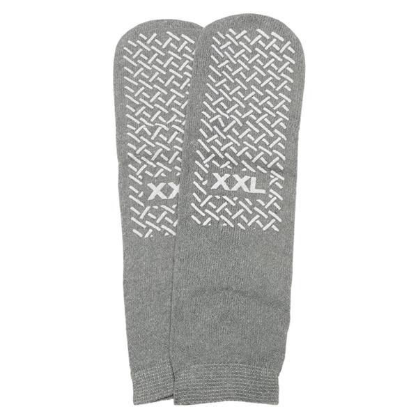 Safety Skids Patient Slippers Terrycloth Gray 2X Large 48Pr/Ca