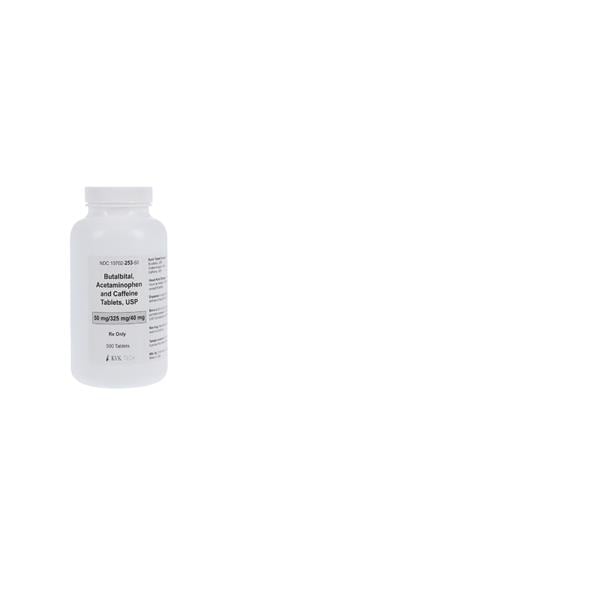 Butalbital/Acetaminophen/Caffeine Tablets 50mg/325mg/40mg Bottle 500/Bt