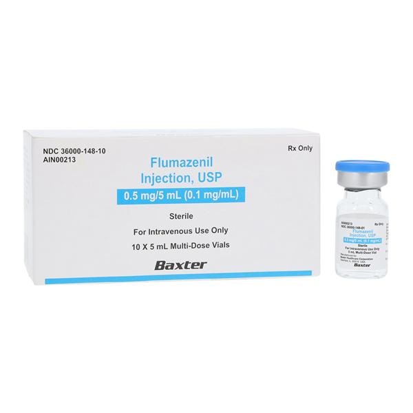 Flumazenil Injection 0.1mg/mL MDV 5mL 10/Bx