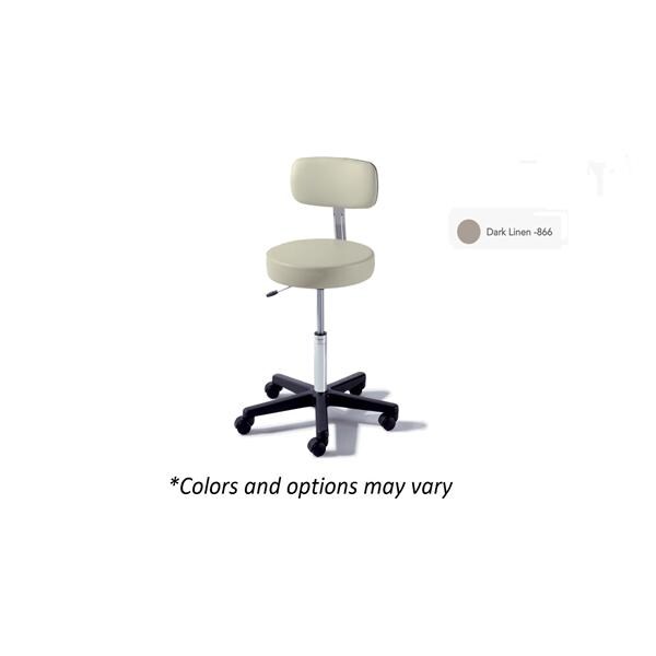 Air Lift Exam Stool Dark Linen 225lb Capacity