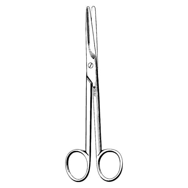 Econo Dissecting Scissors Straight 9" Stainless Steel Non-Sterile Disp 12/Bx