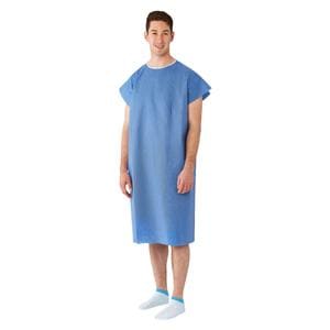 Patient Gown _ Blue Large / Regular SMS Disposable 50/Ca