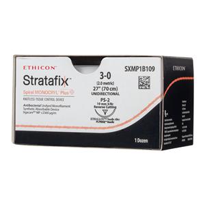 Stratafix Spiral Monocryl Plus Suture 3-0 27'' Triclsn/PCL 25 Mnflmnt PS2 12/Bx