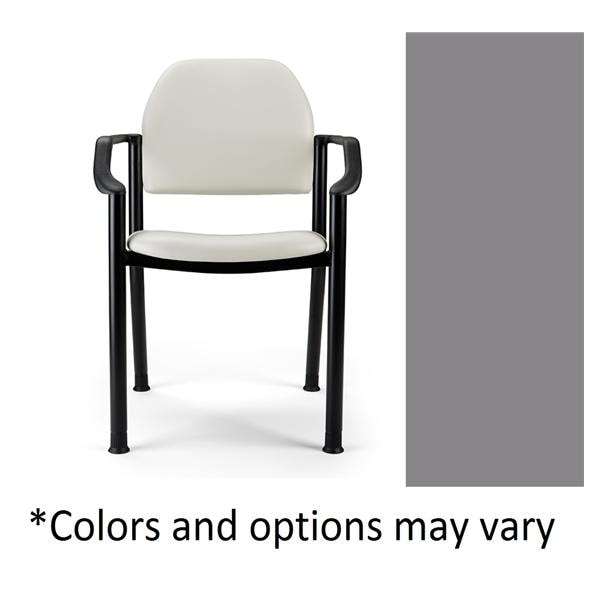 280 Basic Side Chair Iron Ore Powder-Coated Steel Frame 400lb Capacity EA