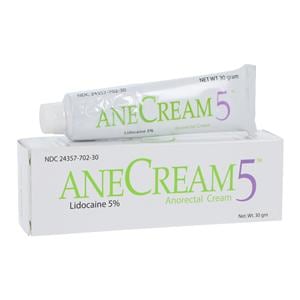 Anecream Cream 5% 30gm/Tube, 24 TB/CA