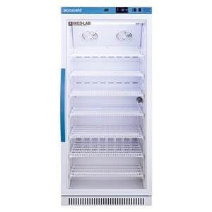 Accucold Performance Series Laboratory Refrigerator 8 Cu Ft Gls Dr 2 to 10C Ea