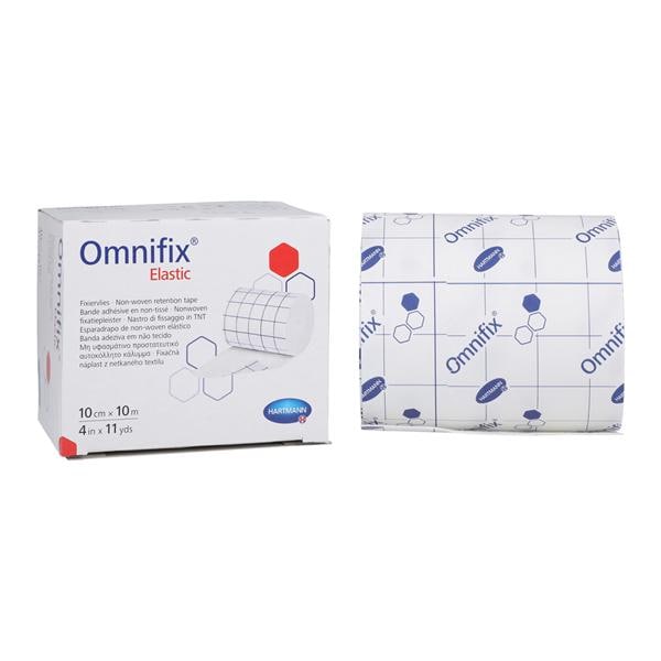 Omnifix Retention Tape Non-Woven Fabric 4"x11yd White Non-Sterile Ea