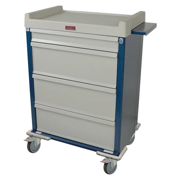 Standard Medication Cart 36x23.5x45.75" (4) 5" Caster (4) Drawer Key Lock