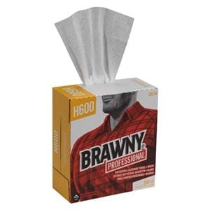 Brawny Cleaning Towel Disp Hydro-Entangled Fibers 9.1 in x 12.5 in Wht 10/Ca