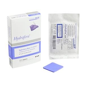 Hydrofera Blue Foam Antimicrobial Wound Dressing 2"x 2" Sterile Blue Abs LF