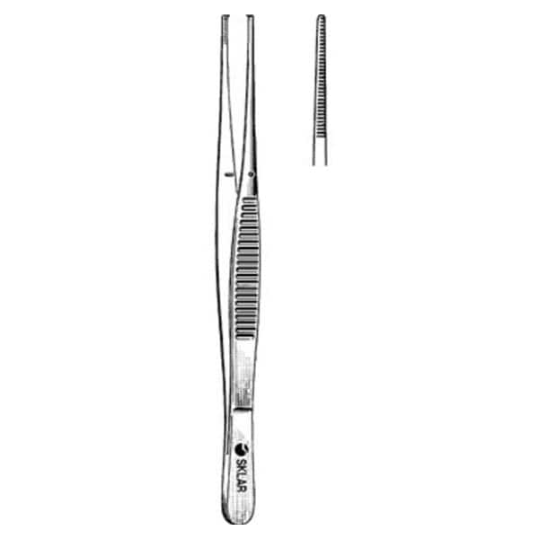 Cushing Tissue Forceps Straight 7" Non-Sterile Ea