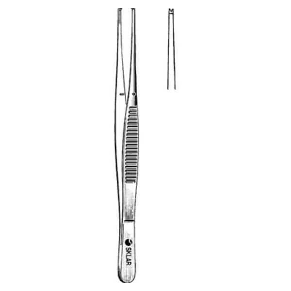 Cushing Tissue Forceps Straight 7" Non-Sterile Ea