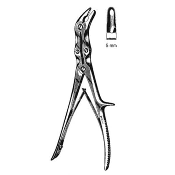 Stille-Luer Bone Rongeur Angled Stainless Steel Non-Sterile Reusable Ea