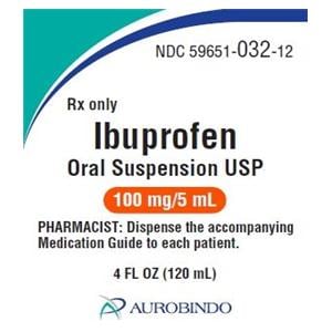 Ibuprofen Oral Suspension 100mg/5mL Berry Bottle 120ml 120mL/Bt