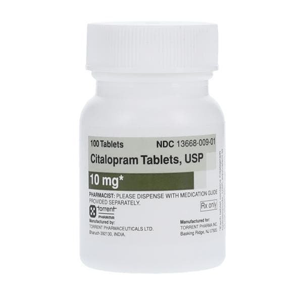 Citalopram Hydrobromide Tablets 10mg Bottle 100/Bottle Each