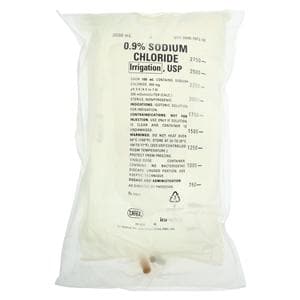 Irrigation Solution Sodium Chloride 3000mL Flexible Bag Container...