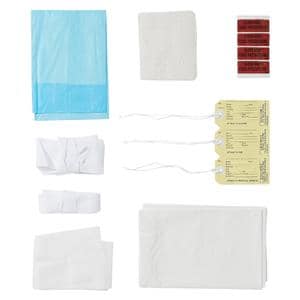 Patient Shroud Kit 54 in x 108 in Blue / White Disposable 24/Ca