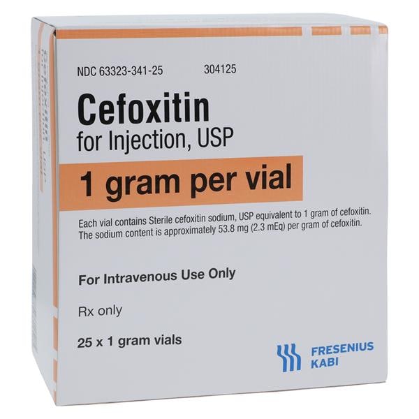 Cefoxitin Injection 1gm/vl Powder Vial 25/Package