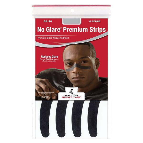No Glare Athletic Strips Black 12/Pk